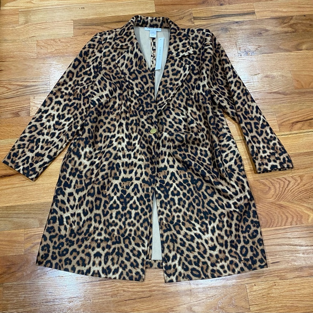 Leopard Print Peacoat